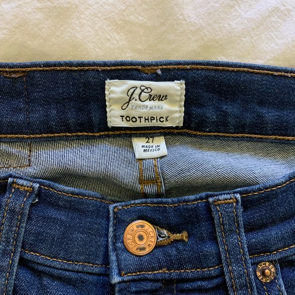 J Crew Size 27 Toothpick Jeans - Picture 3 of 4